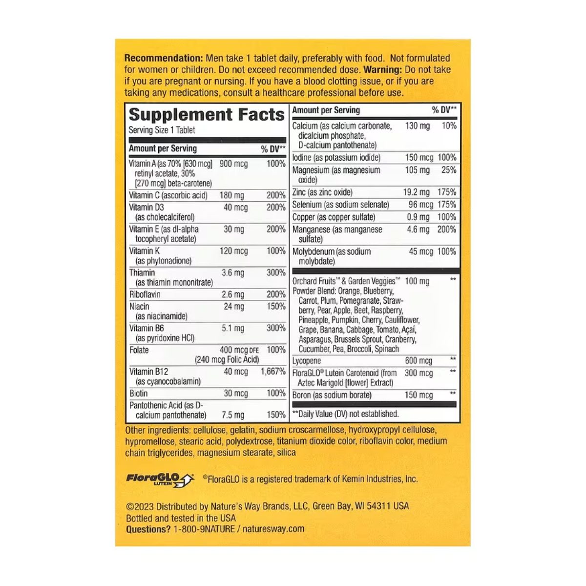 Men's 50+ Complete Multivitamin - 50 tabs - Зображення 2