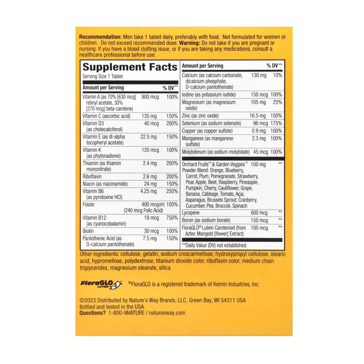 Men's Complete Multivitamin - 50 tabs - Зображення 2