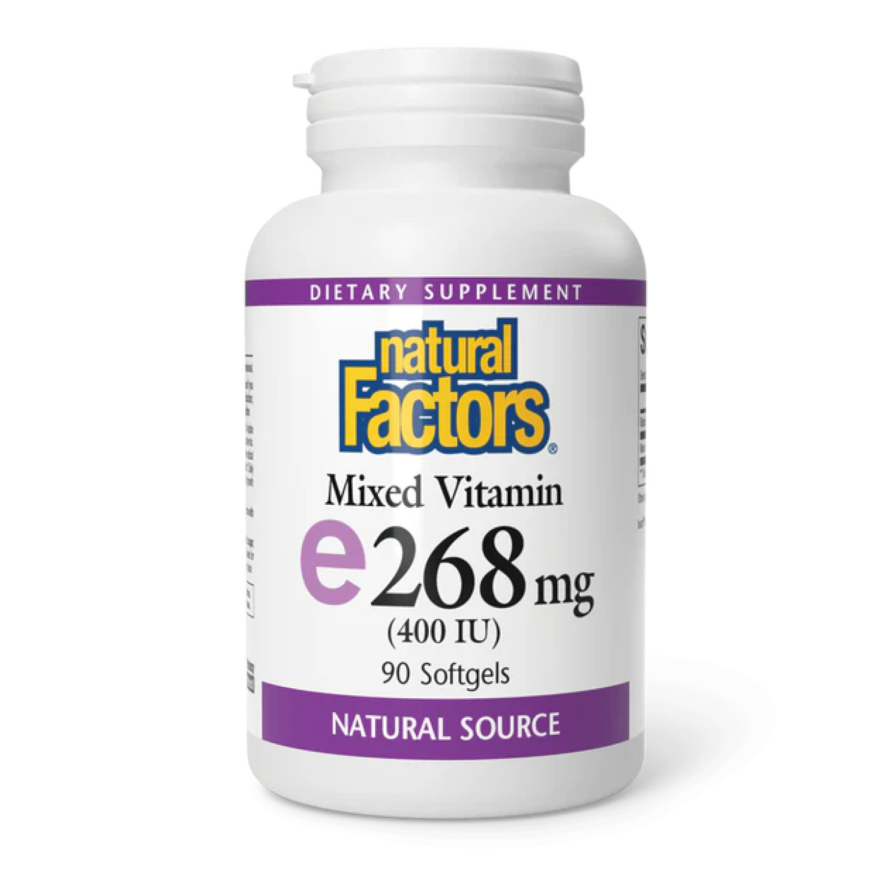 mixed-vitamin-e-268-mg-400-iu-90-softgels-31244122668800_b3245f7d75 Mixed Vitamin E 268 mg (400 IU) - 90 softgels - Зображення 1