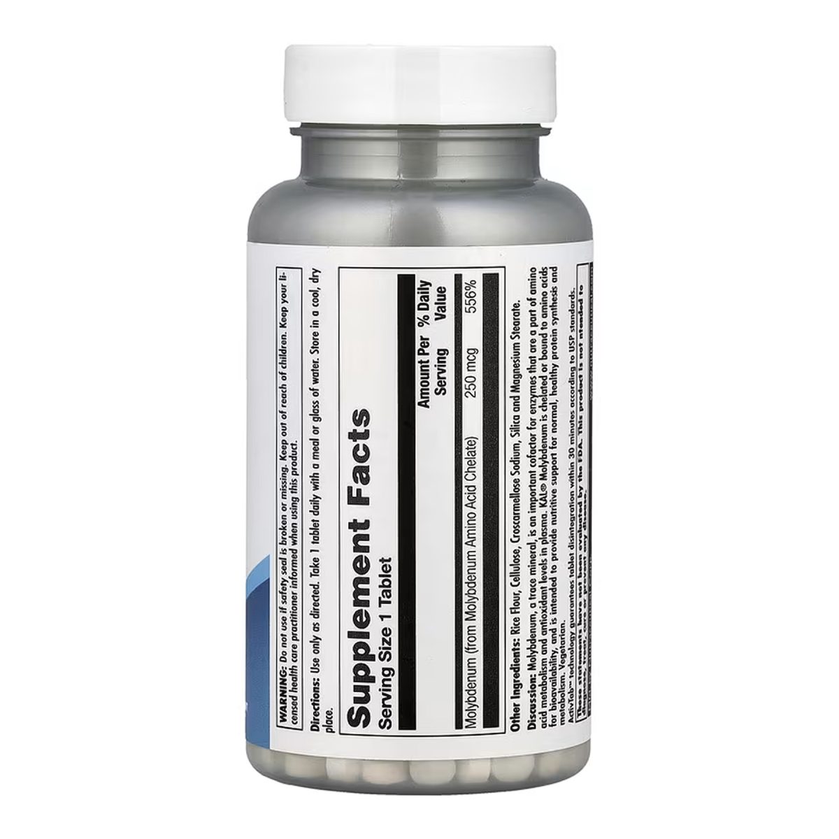Molybdenum Amino Acid Chelate 250 mcg - 100 tabs - Зображення 2