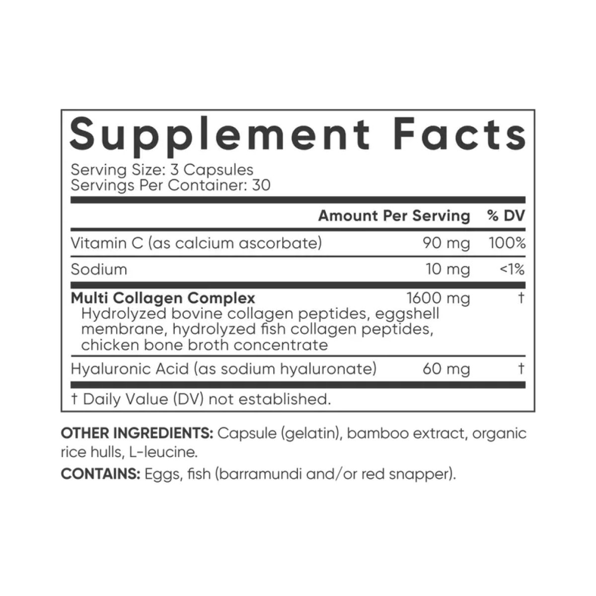 Multi Collagen Complex - 90 caps - Зображення 2