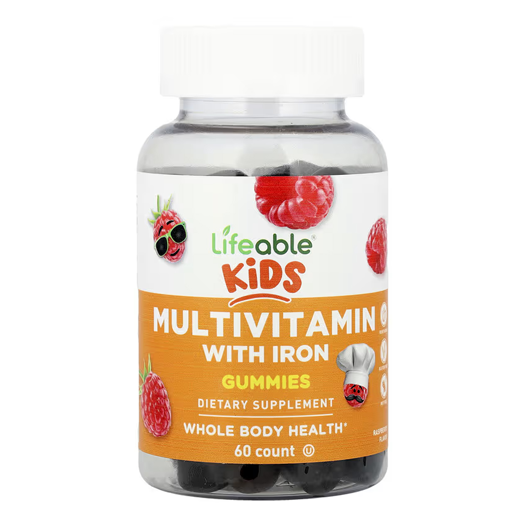 multivitamin-with-iron-kids-60-gummies-97532025990581_88173a5707 Multivitamin with Iron Kids - 60 gummies - Зображення 1