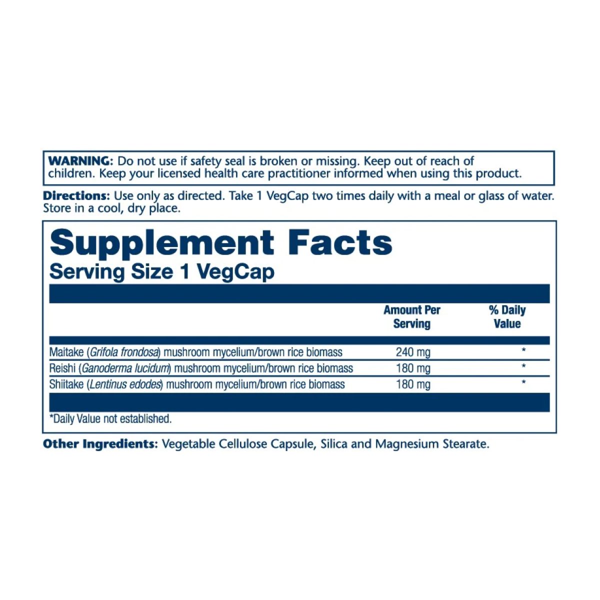 Mushroom Immune Complex 600mg - 100 vcaps - Зображення 2