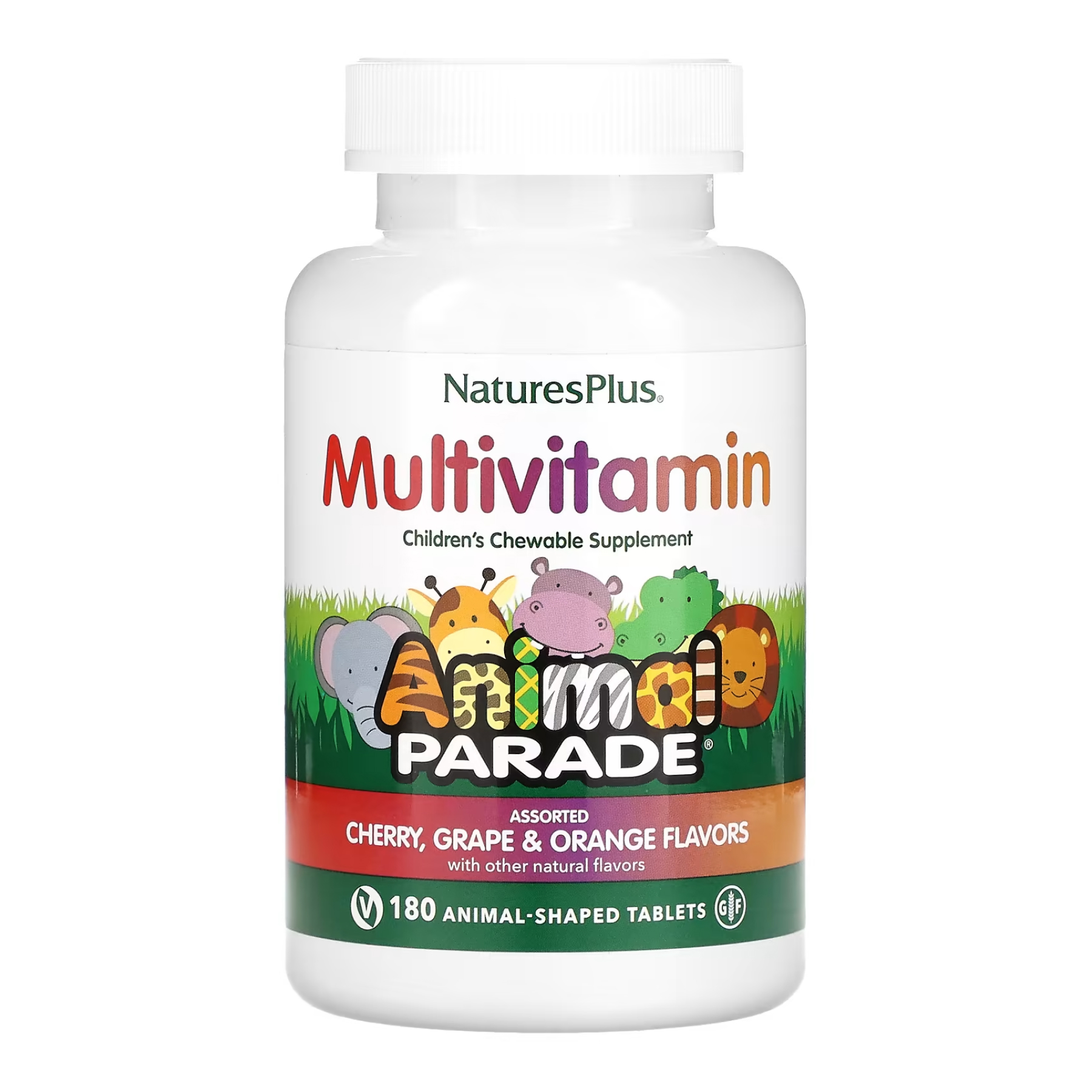 natures-plusassorted-chewable-180-tabs-21585752372344_094efe1325 Children’s Multivitamin - 180 tabs Assorted - Зображення 1