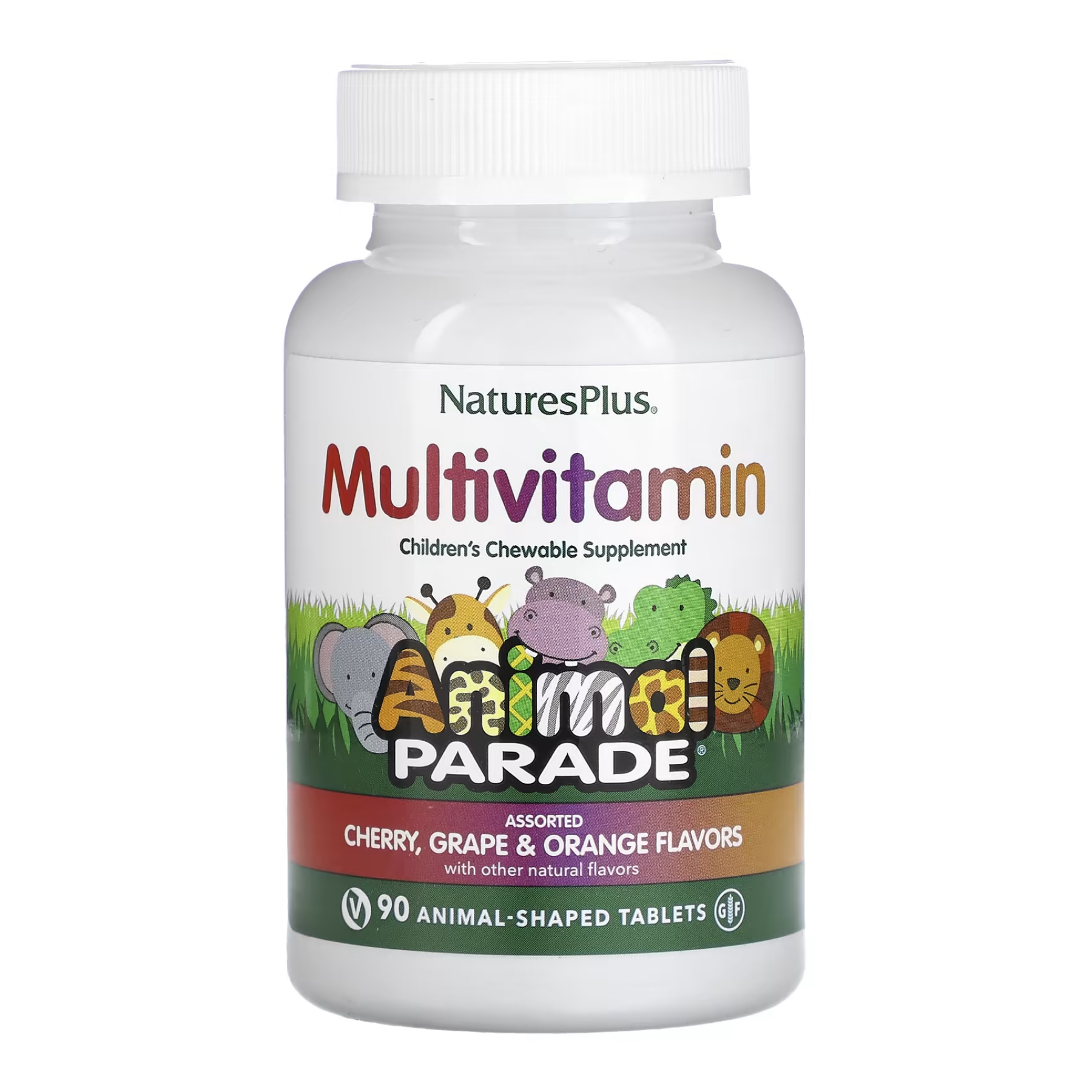 natures-plusassorted-chewable-90-tabs-29206387359757_bea1d40045 Children’s Multivitamin - 90 tabs Assorted - Зображення 1