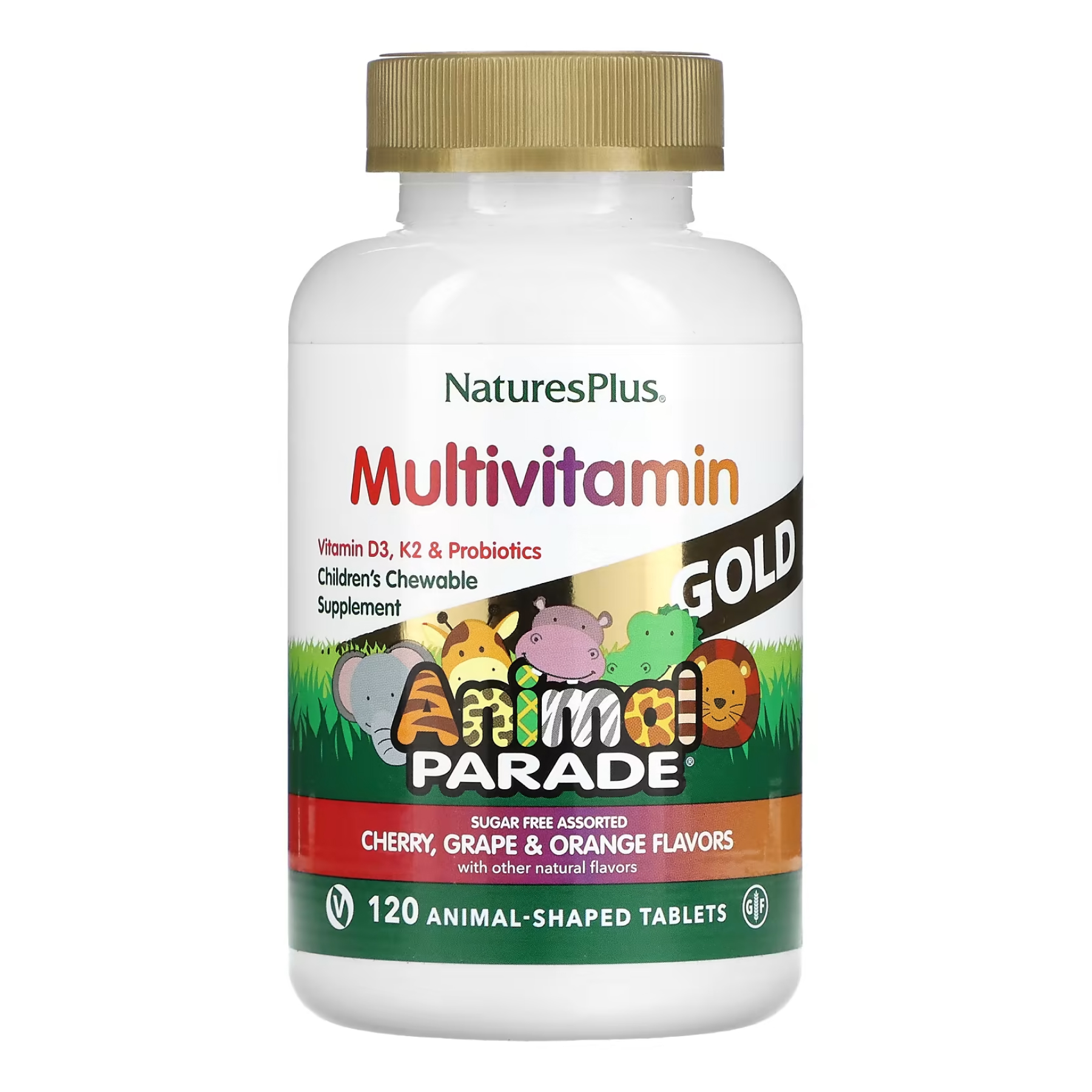 natures-plusgold-assorted-chewable-120-tabs-19004892068336_a8f5873e82 Children’s Gold Multivitamin - 120 tabs Assorted - Зображення 1