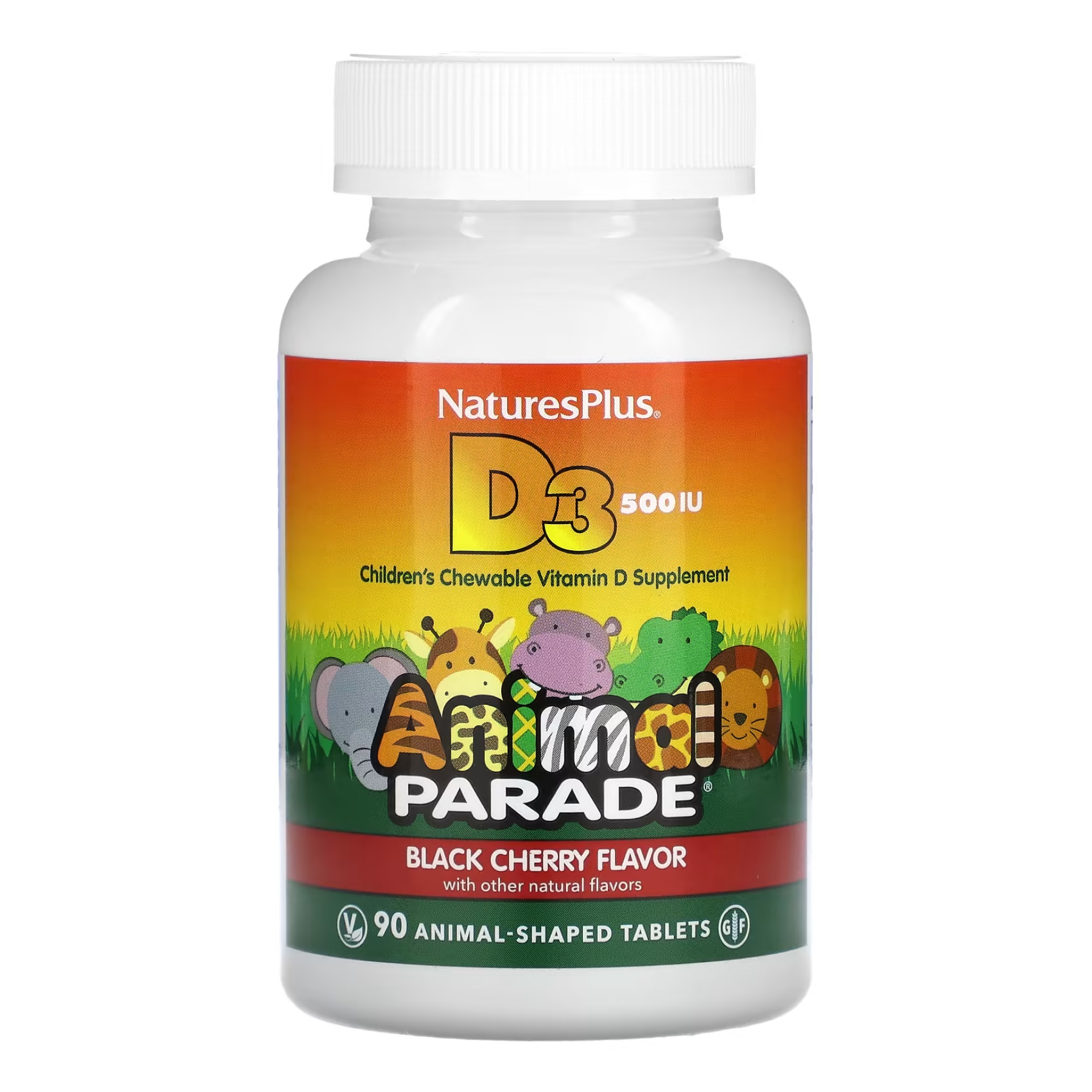 natures-plusvit-d3-500-iu-chewable-90-tabs-23686271332004_c32729e48e Kids Vit D3 Chewable 500 IU - 90 tabs - Зображення 1