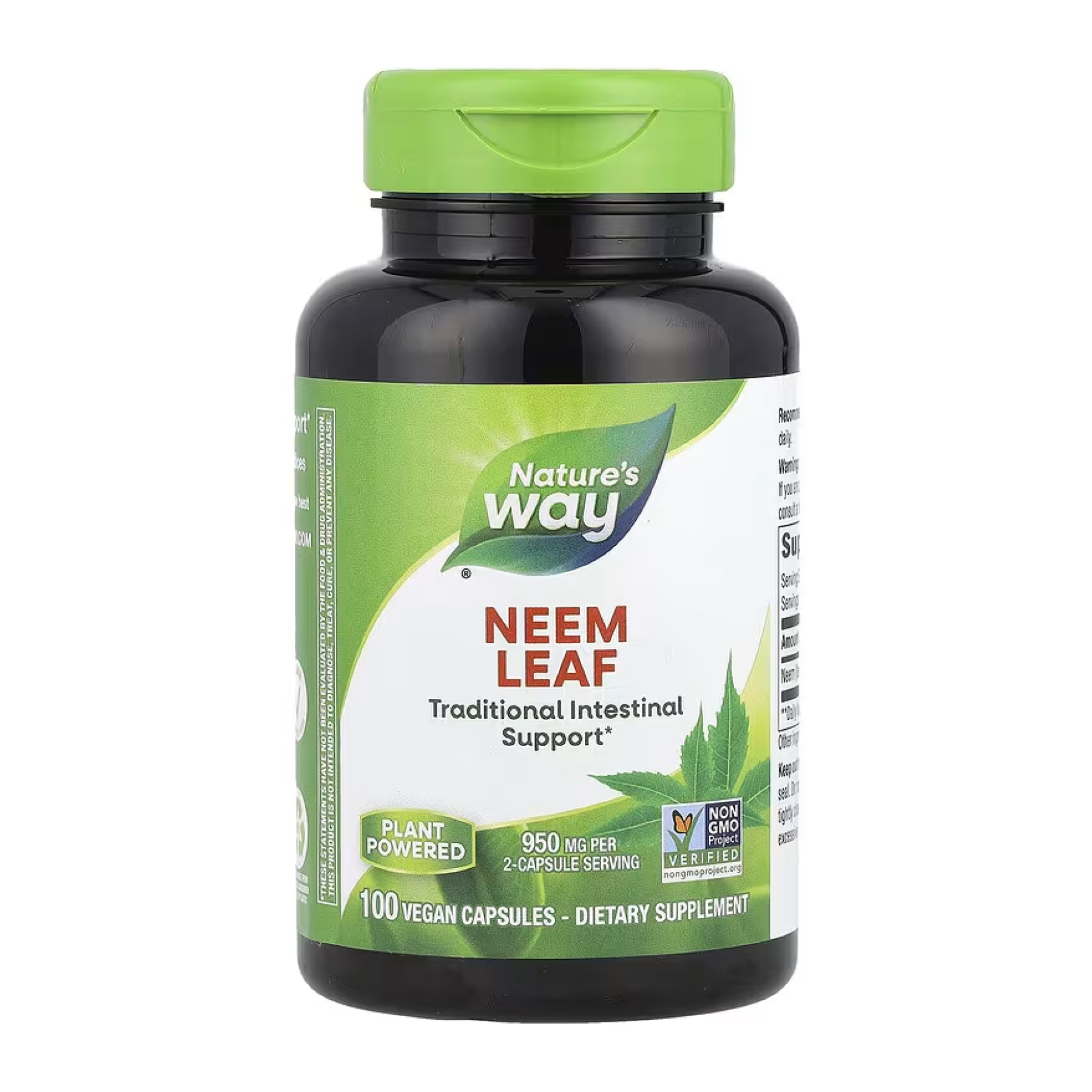 natures-wayneem-leaf-100-vcaps-41268448549985_e62c3dd521 Neem Leaf - 100 vcaps - Зображення 1