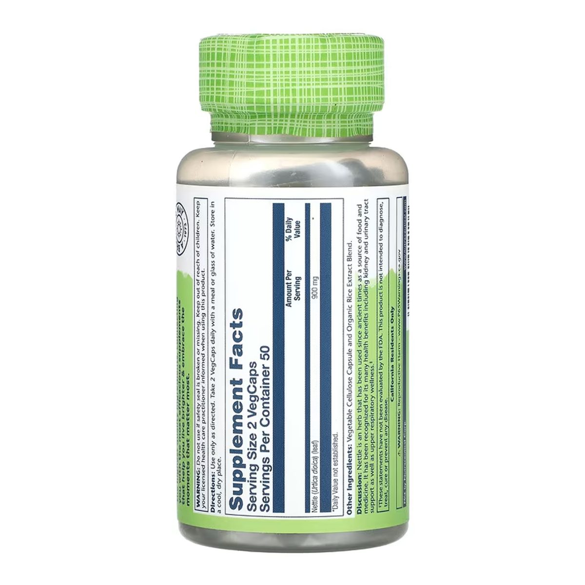 Nettle Leaf 450mg - 100 vcaps - Зображення 2