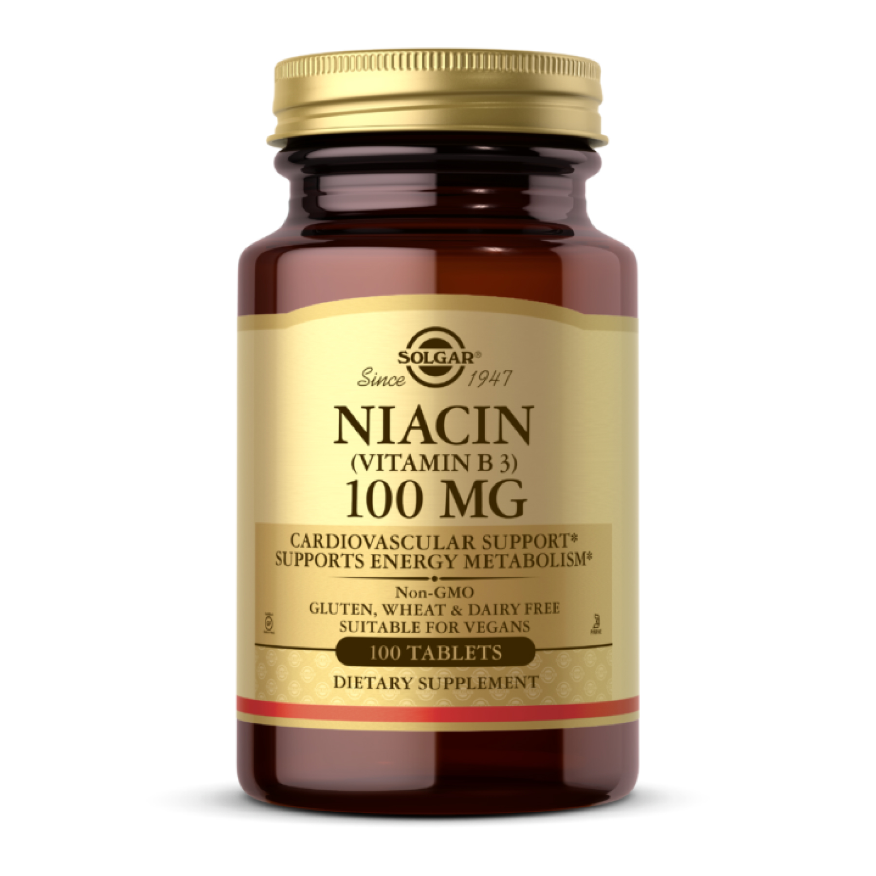 niacin-vitamin-b3-100mg-100-tabs-47976843953850_ceb76fbf20 Niacin (Vitamin B3) 100mg - 100 tabs - Зображення 1