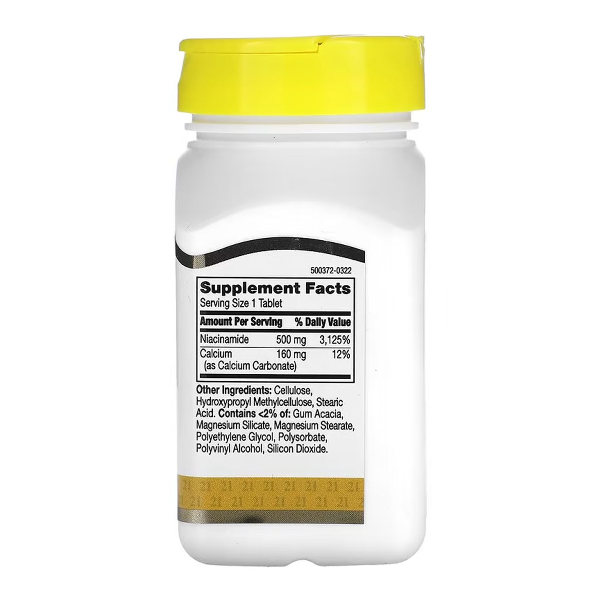 Niacinamide 500 mg - 110 tabs - Зображення 2