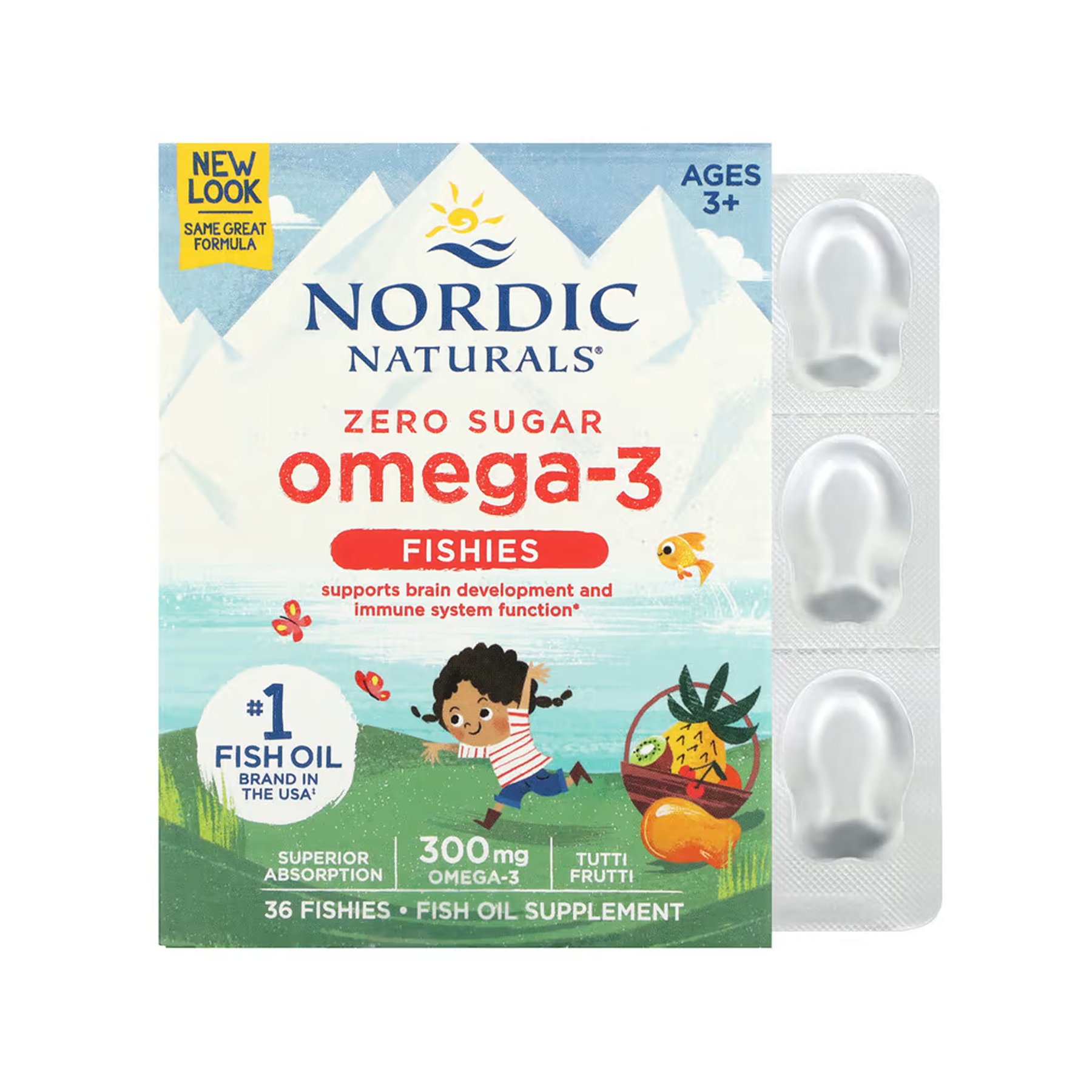 nordic-omega-3-36-fishies-79525453680895_f0ad07514f Nordic Omega-3 - 36 Fishies - Зображення 1