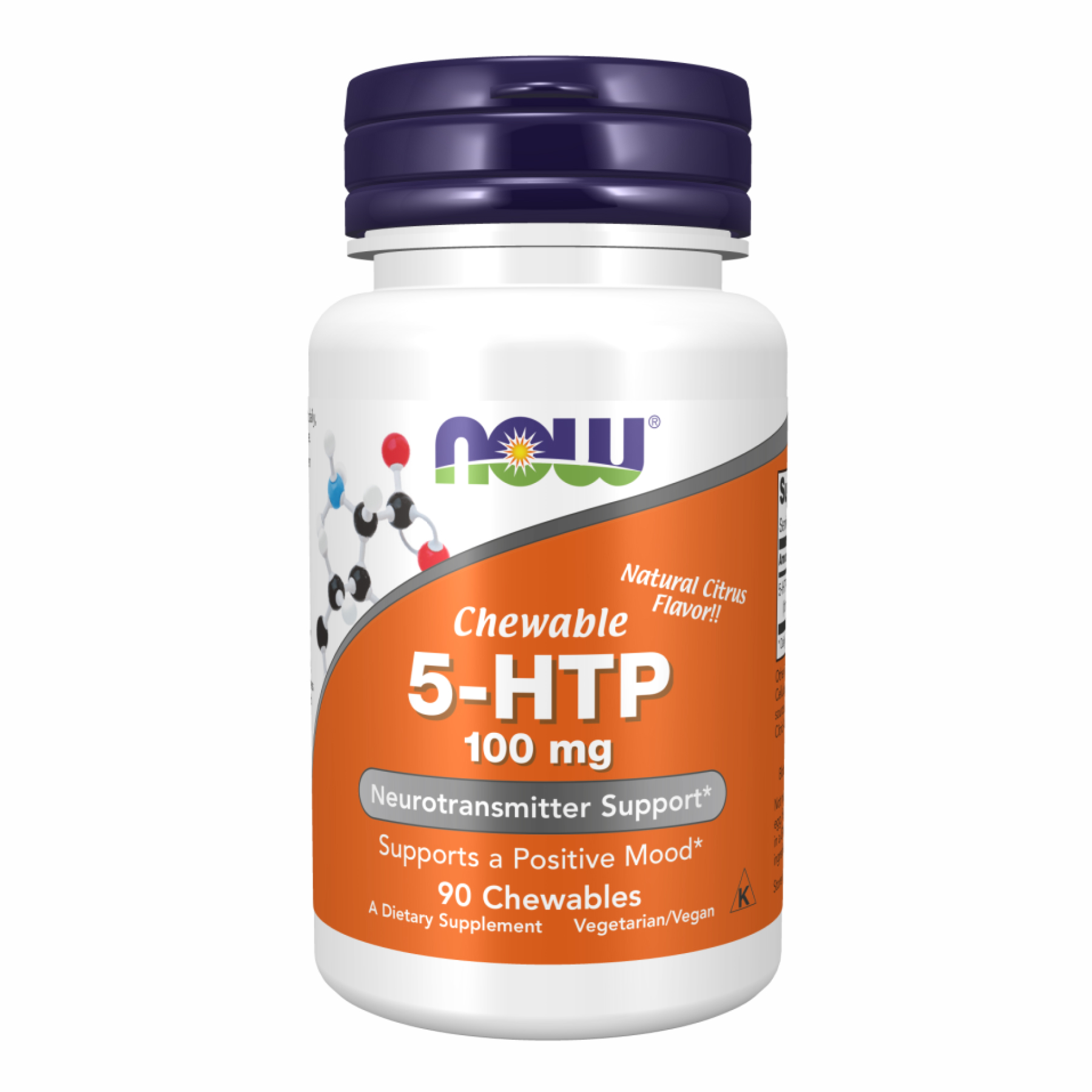 now-foods5-htp-100mg-chewable-lozenges-90-tabs-58776728000024_07a85f662c 5-HTP 100mg Chewable Lozenges - 90 tabs - Зображення 1