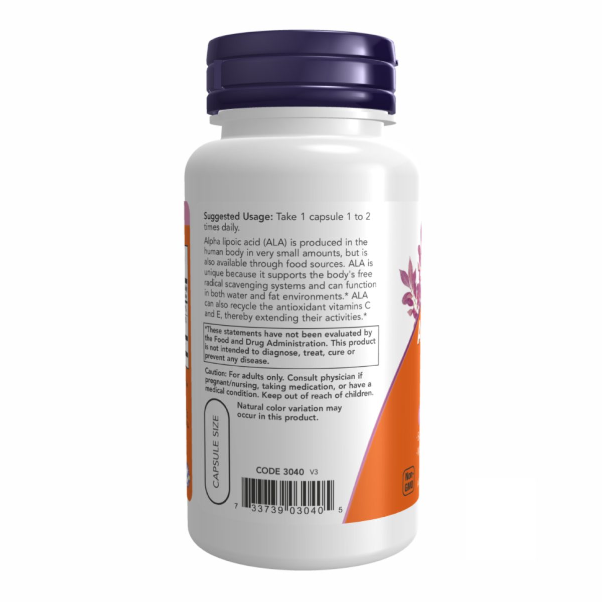 Alpha Lipoic Acid 100mg - 60vcaps - Зображення 3