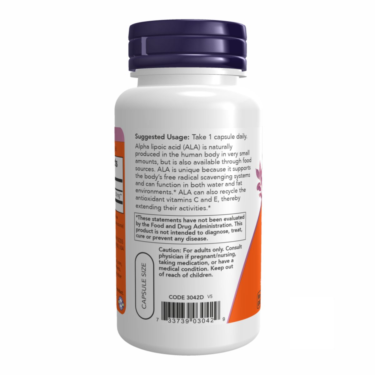 Alpha Lipoic Acid 250 mg - 60 vcaps - Зображення 3