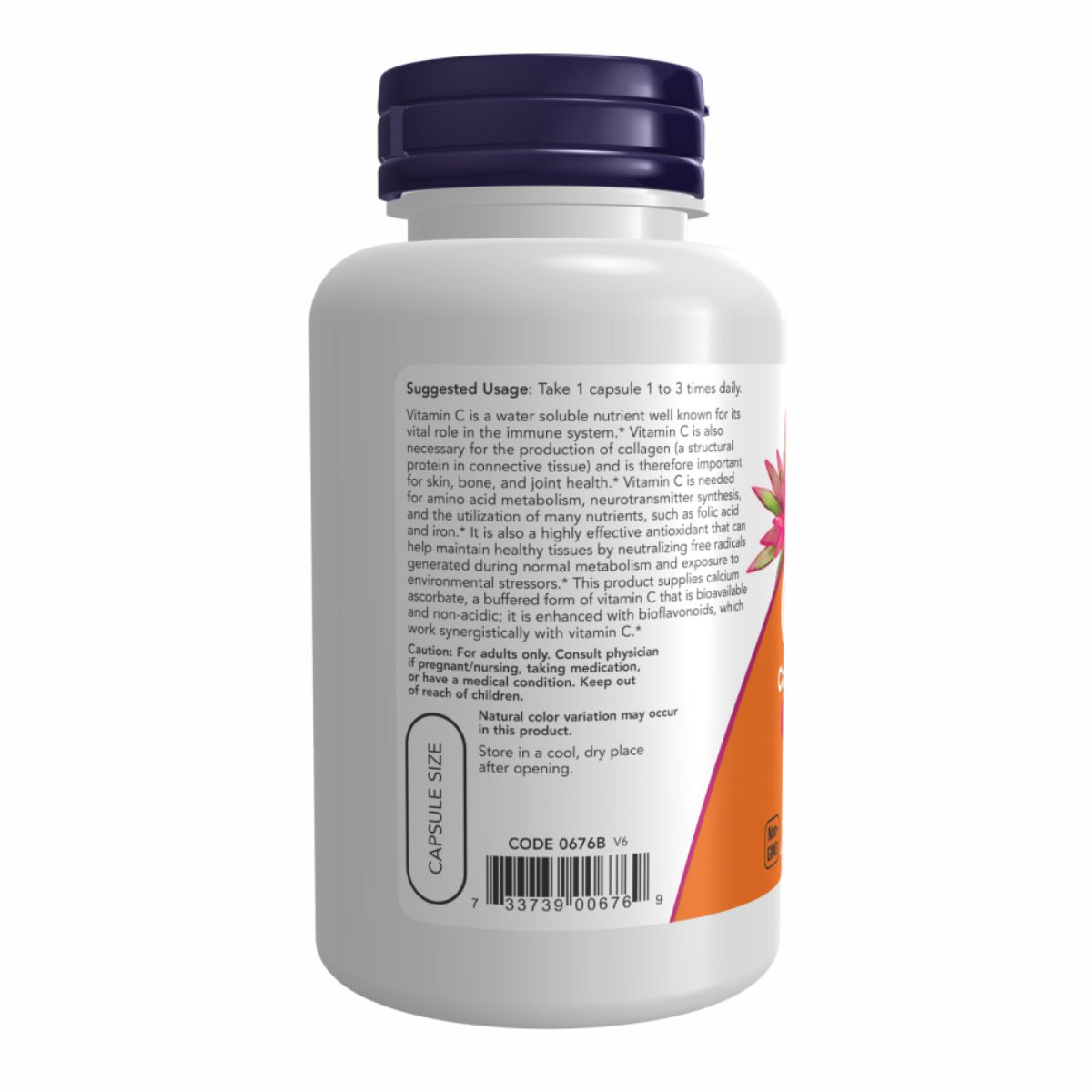 C-500 Ascorbate - 250 vcaps - Зображення 3