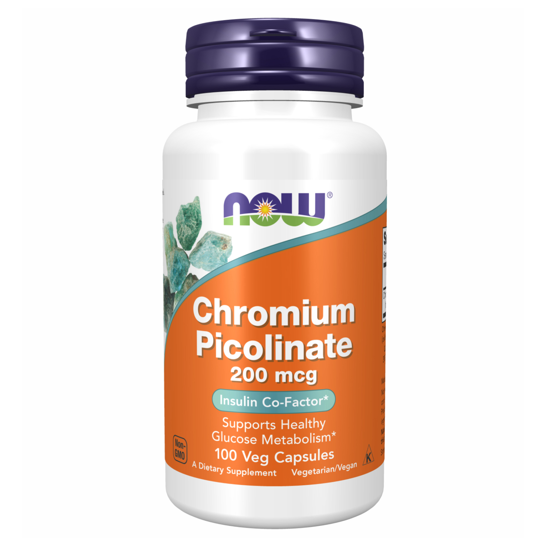 now-foodschromium-picolinate-100caps-99374034219245_0ca18dc1fa Chromium Picolinate 200mcg - 100caps - Зображення 1