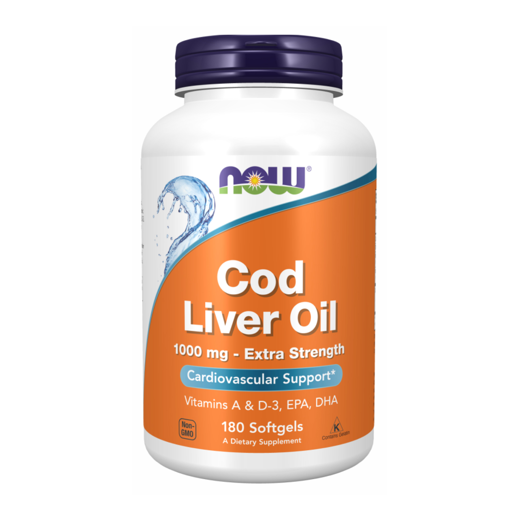 now-foodscod-liver-oil-1000mg-180-sgelsid-69015840003489_569268de9b Cod Liver Oil 1000mg - 180 sgels - Зображення 1
