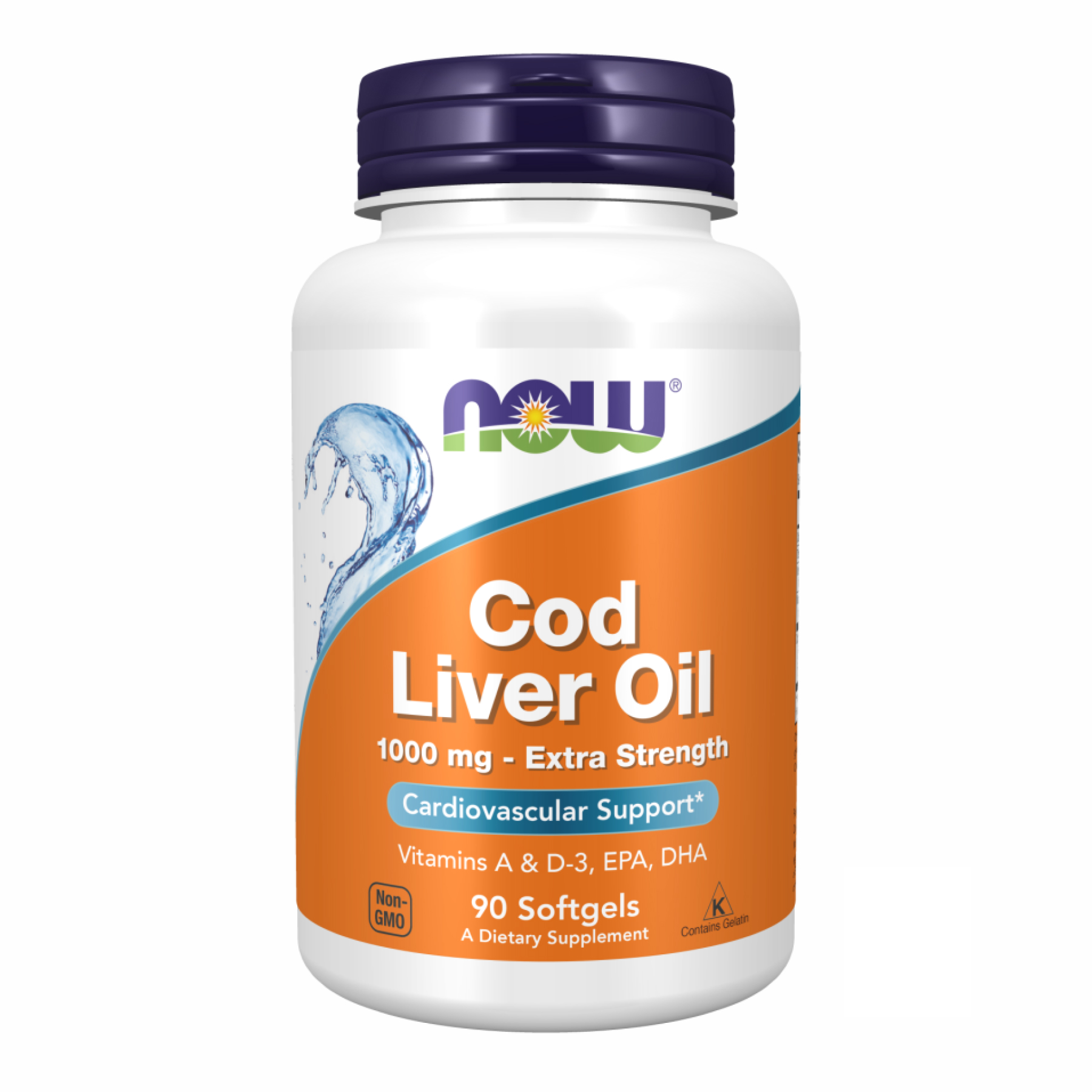 now-foodscod-liver-oil-1000mg-90-sgels-43189541010640_38abe7ca37 Cod Liver Oil 1000mg - 90 sgels - Зображення 1