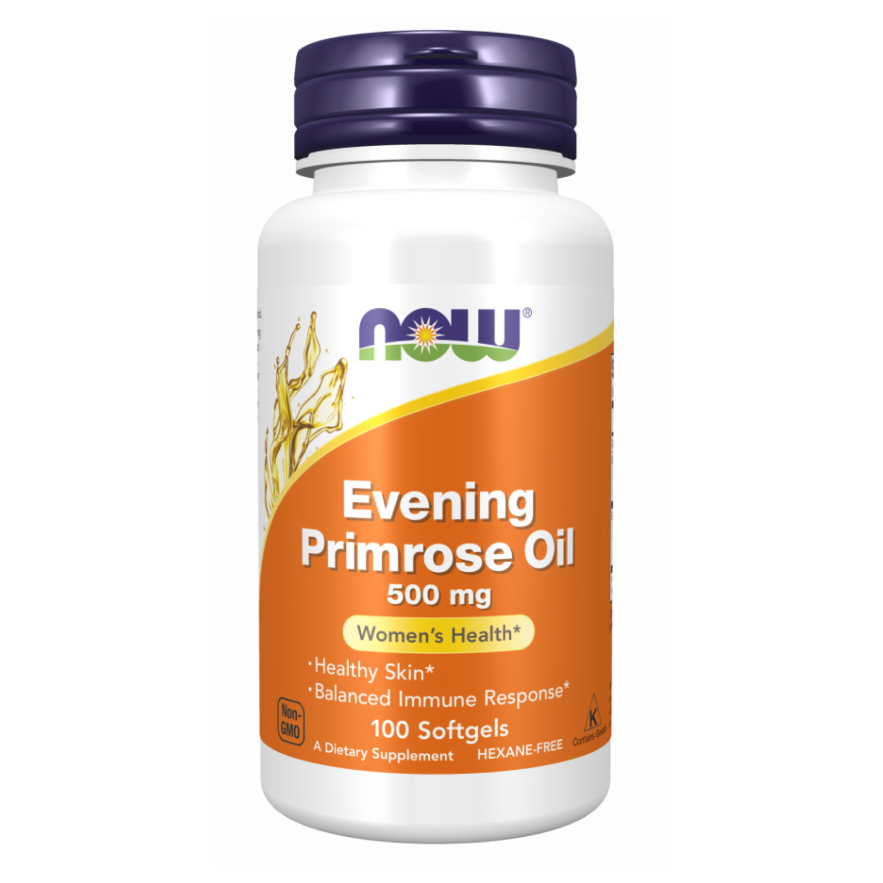 now-foodsevevning-primrose-500mg-100-sgels-40108390441460_51ea53476c Evening Primrose 500mg - 100 sgels - Зображення 1