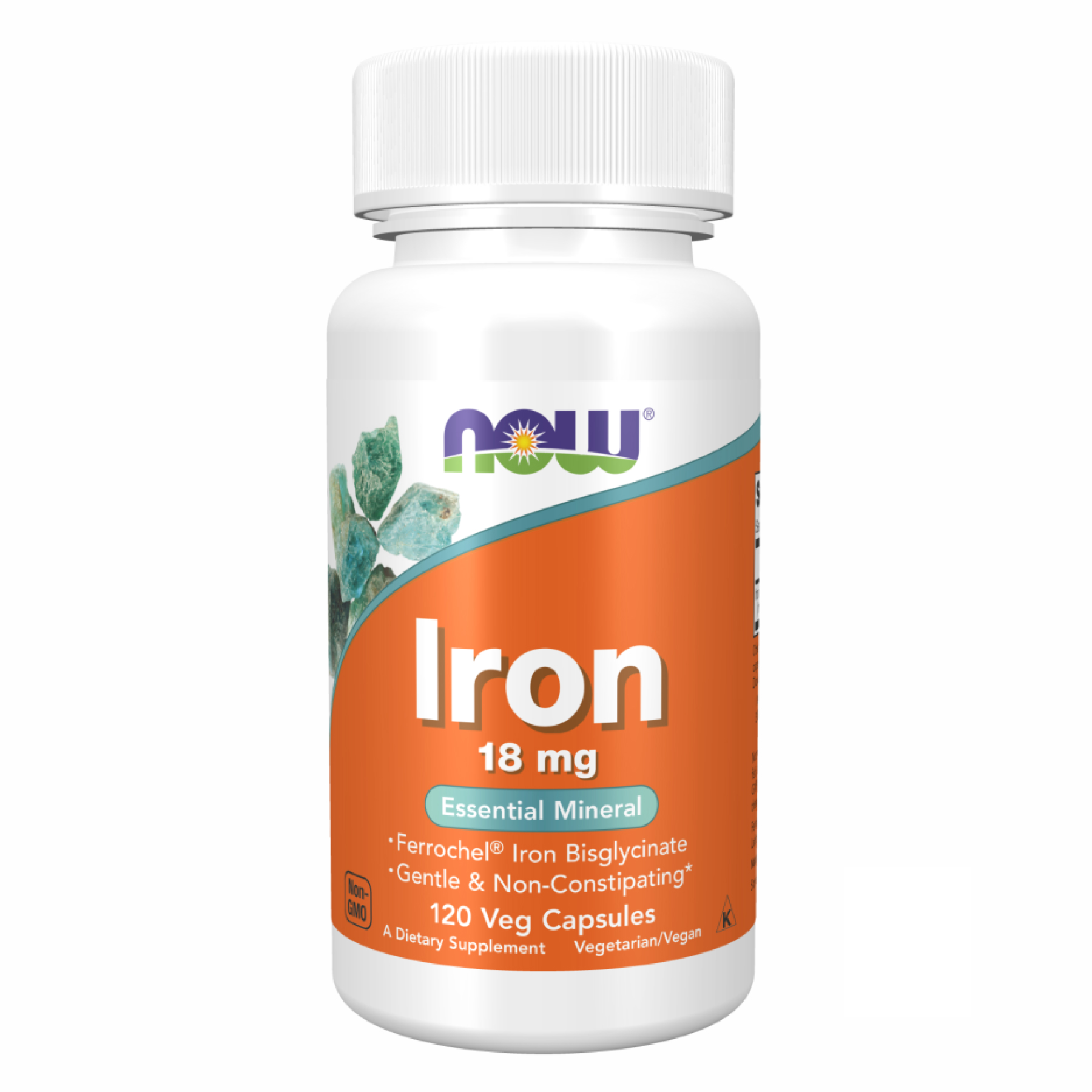now-foodsiron-18mg-ferrochel-120-vcaps-83263093525260_e309788abf Iron 18mg Ferrochel - 120 vcaps - Зображення 1