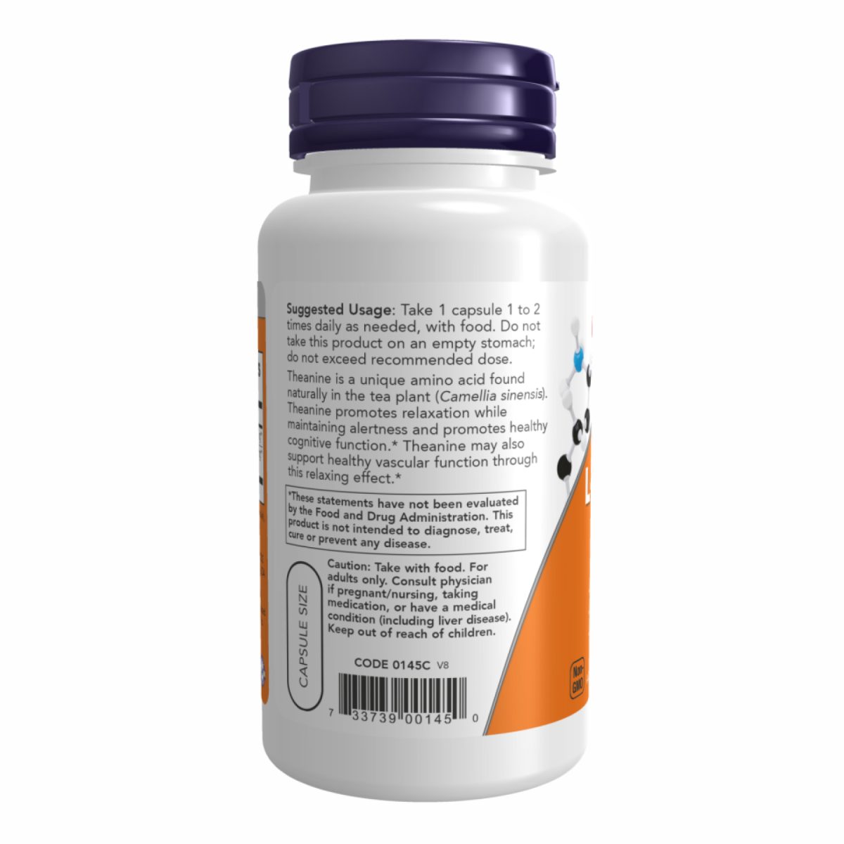 L-Theanine 100mg - 90 vcaps - Зображення 3
