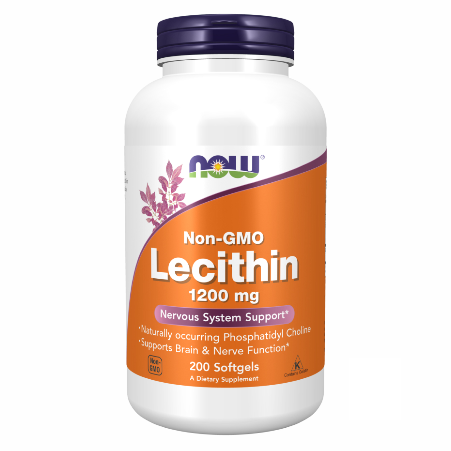 now-foodslecithin-1200-mg-200-sgels-65703577389395_d41b487693 Lecithin 1200 mg - 200 sgels - Зображення 1