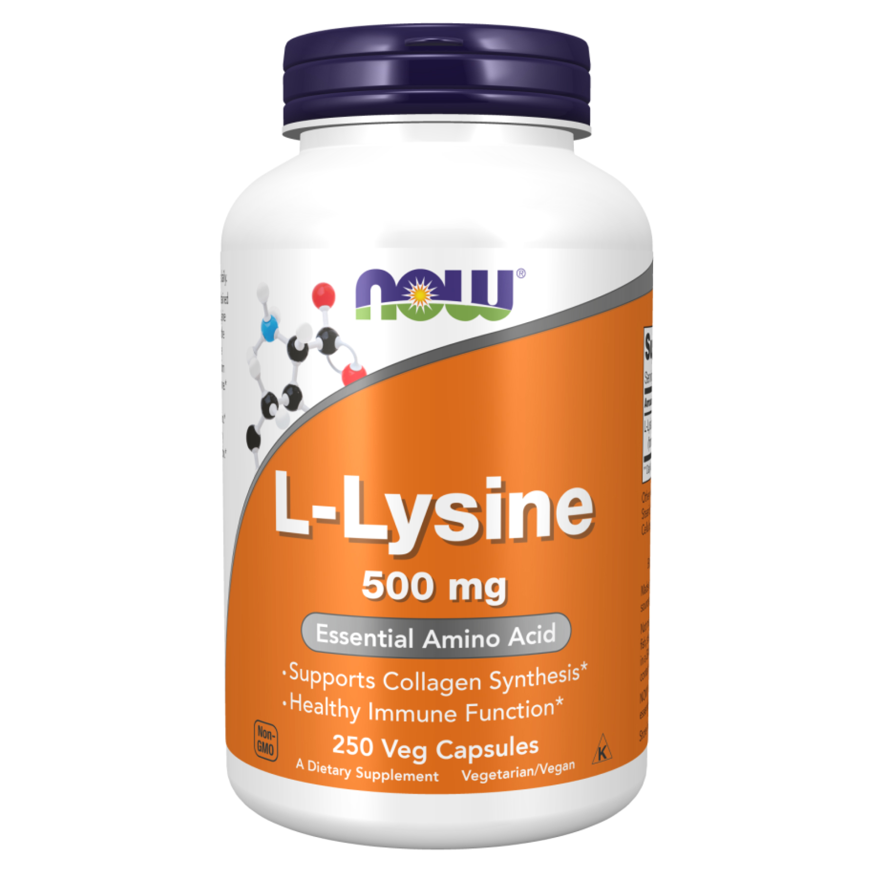 now-foodslysine-500mg-250-vcaps-84972199152475_9b7184a91e Lysine 500mg - 250 vcaps - Зображення 1