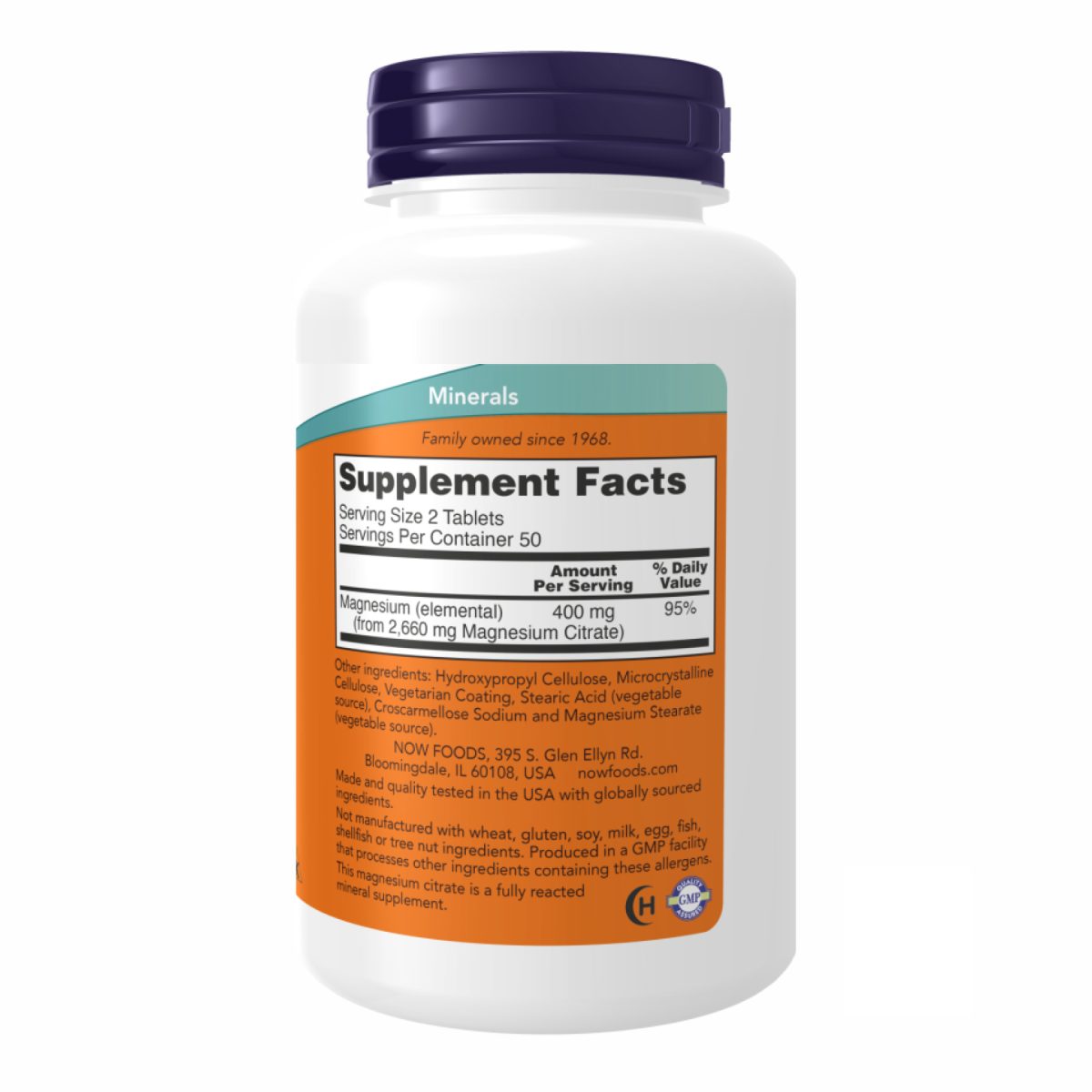 Magnesium Citrate 200mg - 100 tabs - Зображення 2