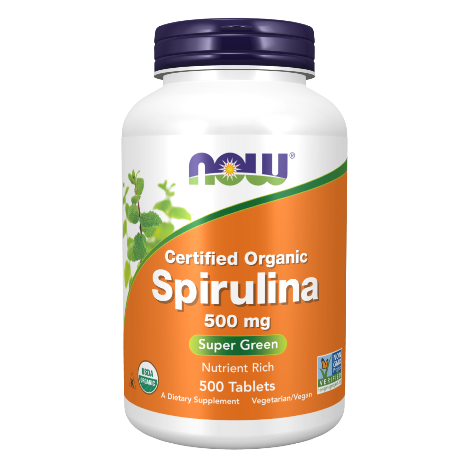 now-foodsorg-spirulina-500mg-500-tabs22551-41098863342344_7ac2977588 Spirulina 500mg - 500 tabs - Зображення 1
