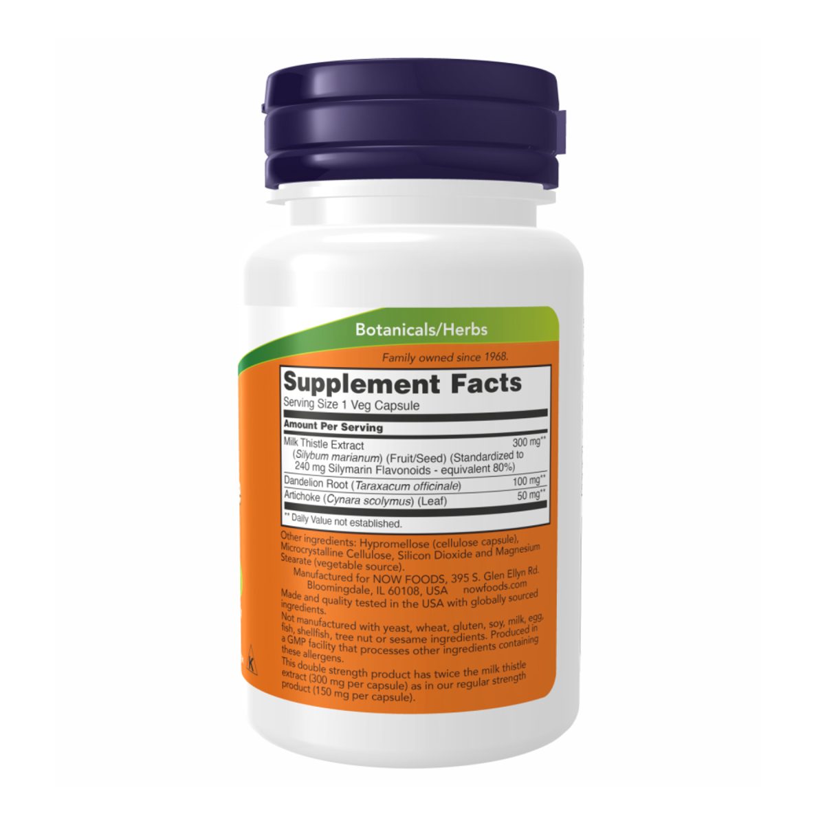 Silymarin Milk Thistle 300mg - 100 vcaps - Зображення 2