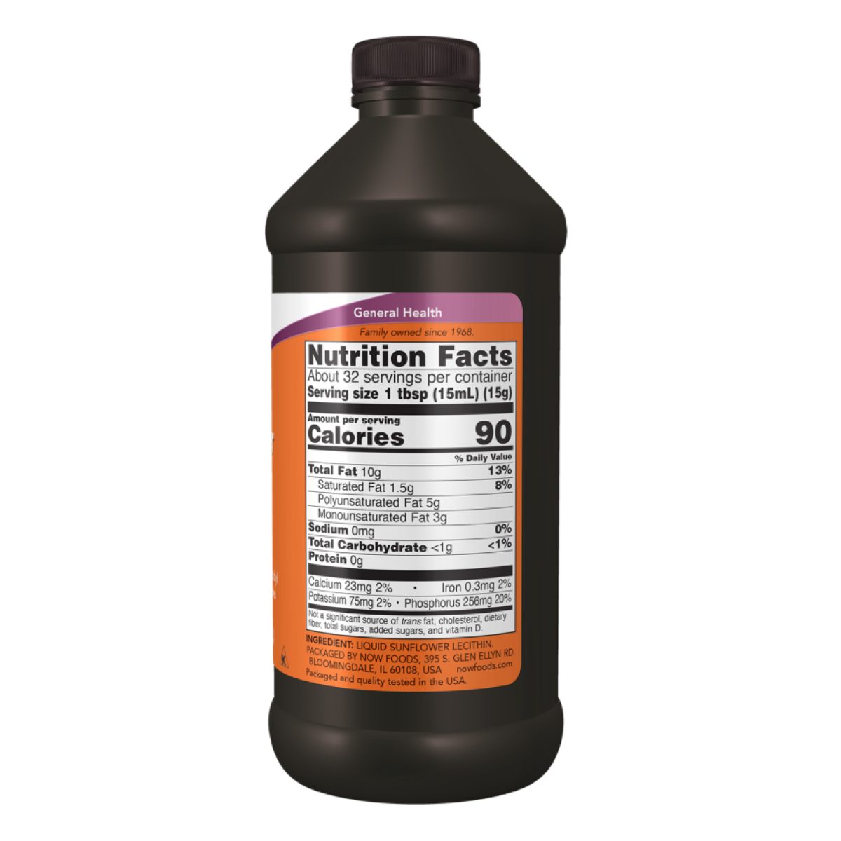 Sunflower Liquid Lecithin - 16 fl oz - Зображення 2