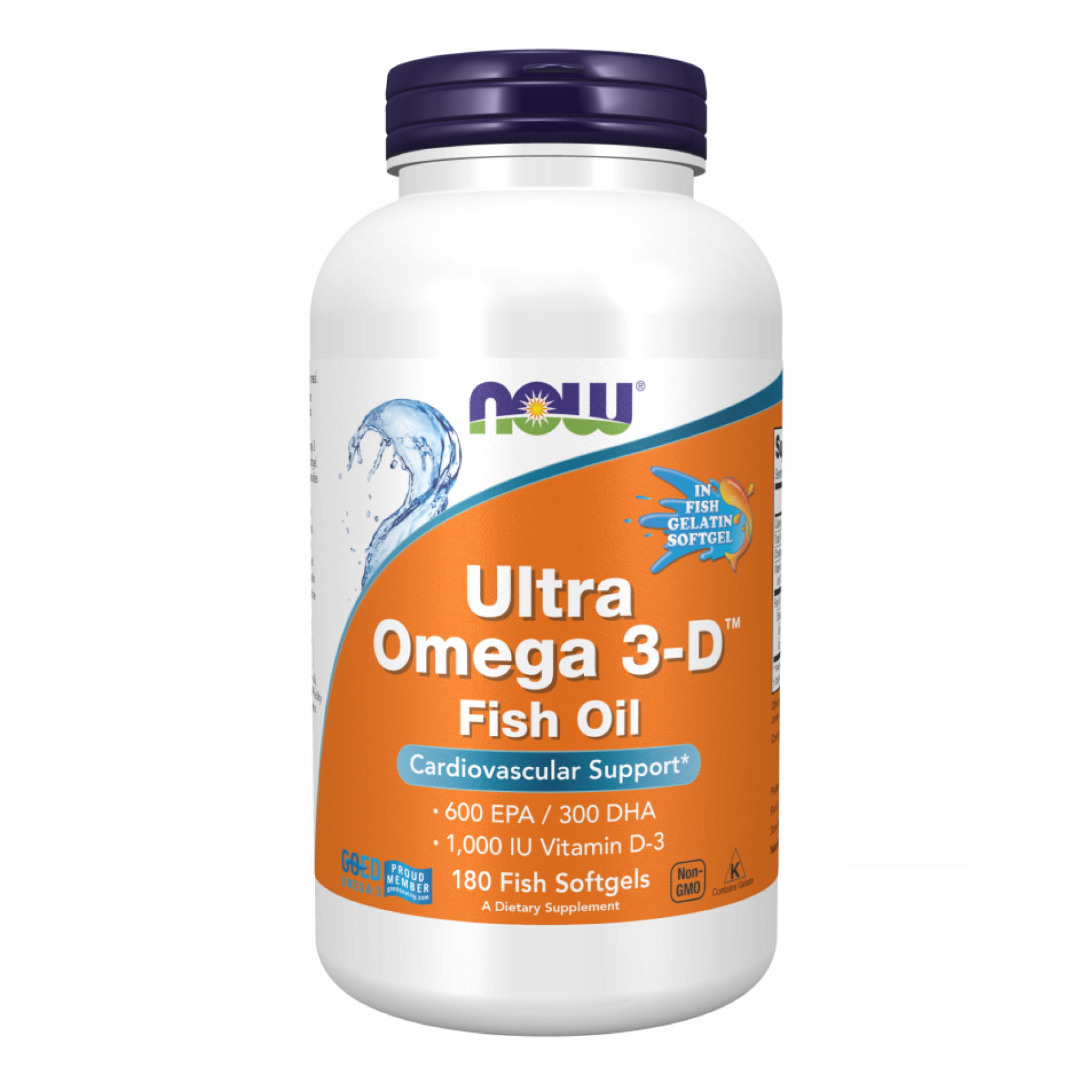 now-foodsultra-omega-3-d-fish-oil-180-fish-softgels-36685538524118_9a2c8102cd Ultra Omega 3-D™ Fish Oil - 180 Fish Softgels - Зображення 1