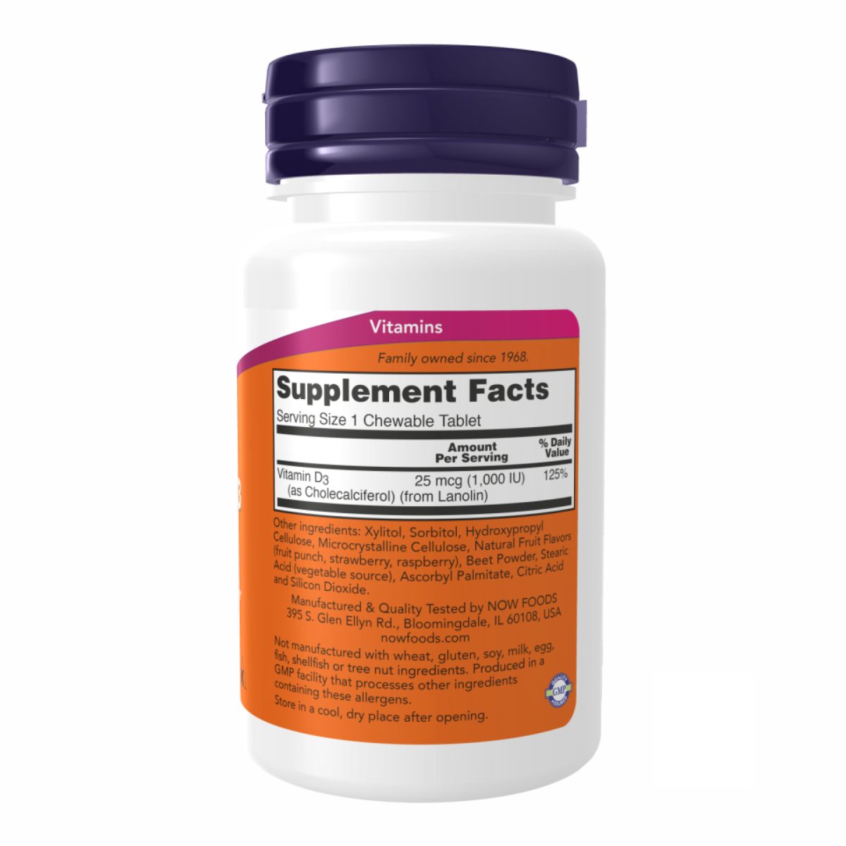 VIT D-3 1000 IU Chewable Fruity - 180 loz - Зображення 2