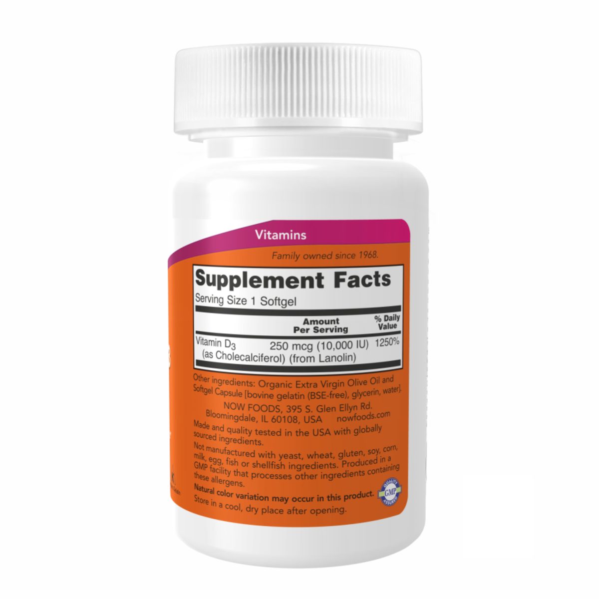 VIT D-3 10,000 IU - 120 sgels - Зображення 2