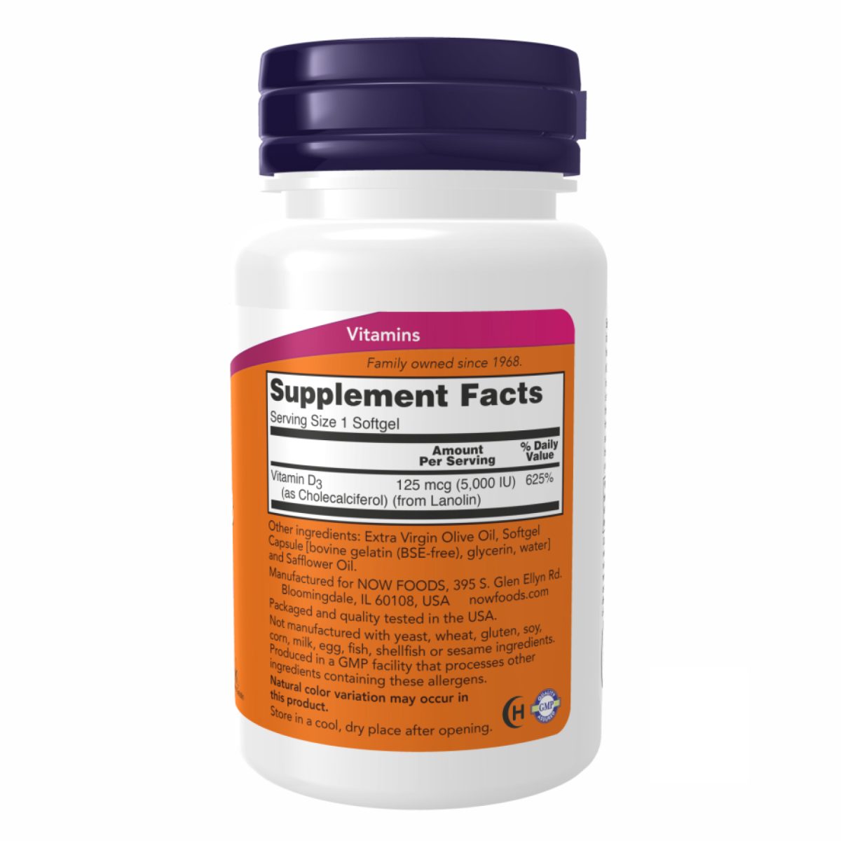 VIT D-3 5000 IU - 240 sgels - Зображення 2