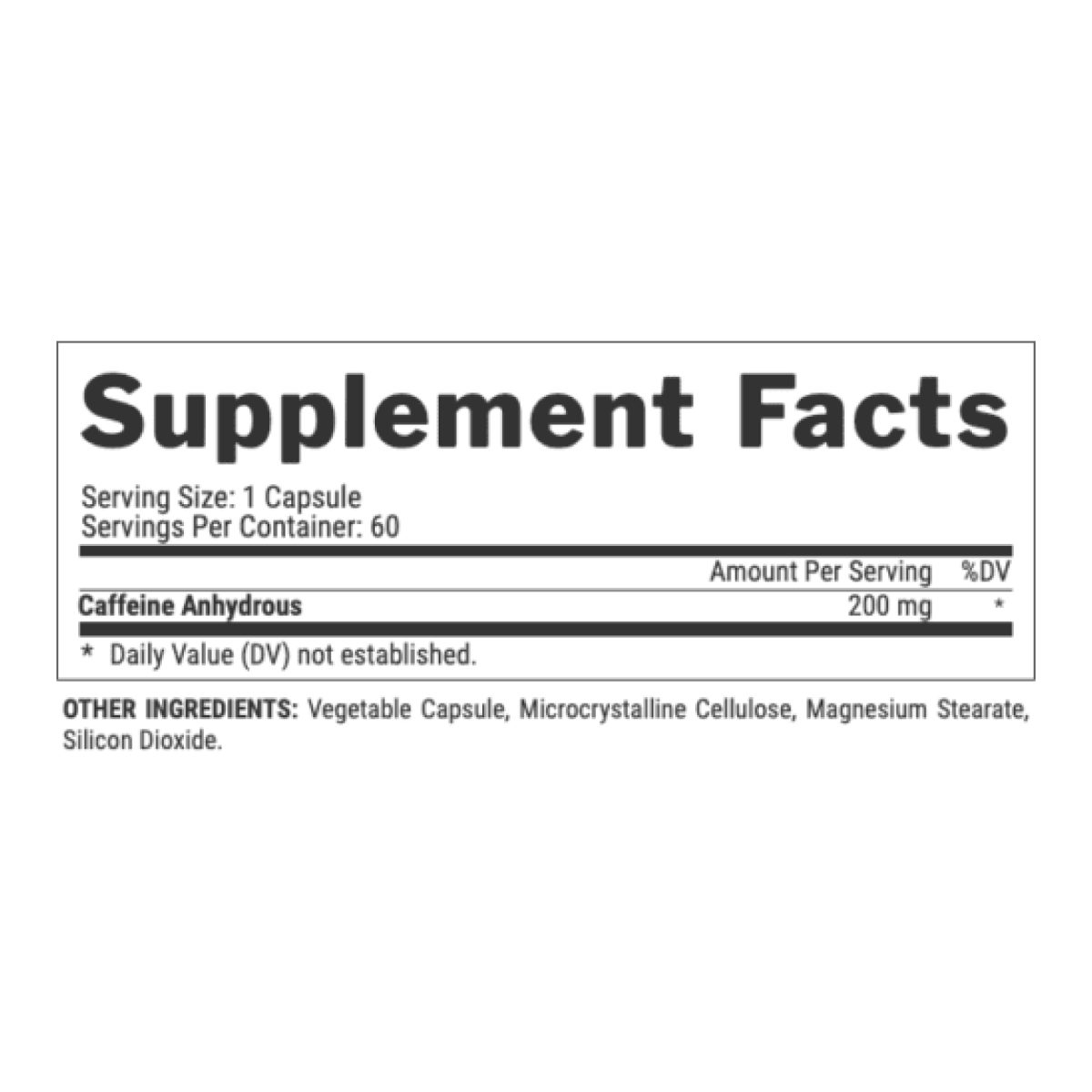 Caffeine - 60 caps - Зображення 2