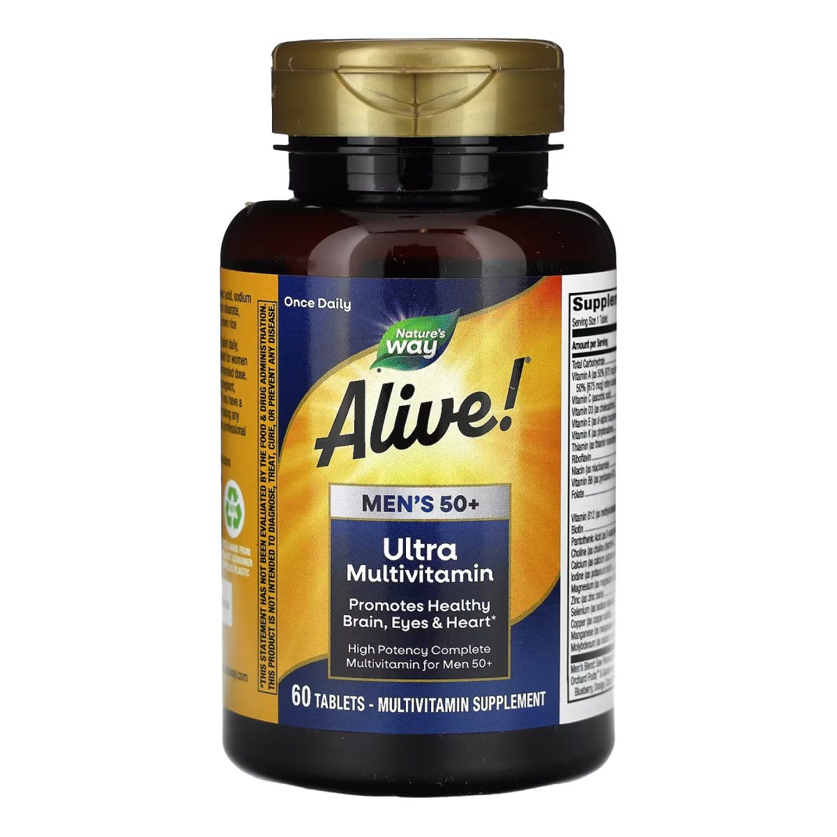 Once Daily Men's 50+ Ultra Multivitamin - 60 tabs - Зображення 3