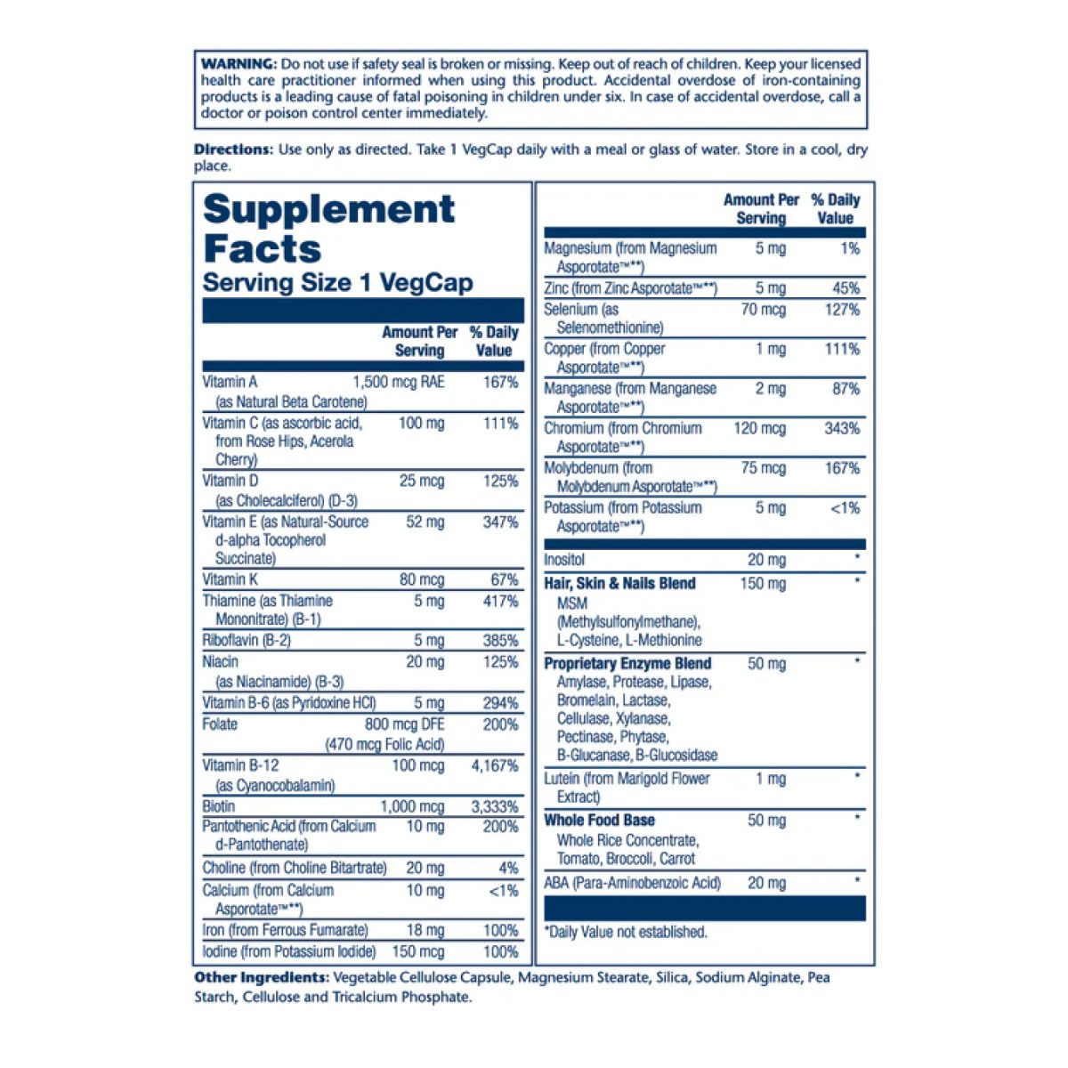 Once Daily Woman Multi-Vitamin - 90 vcaps - Зображення 2