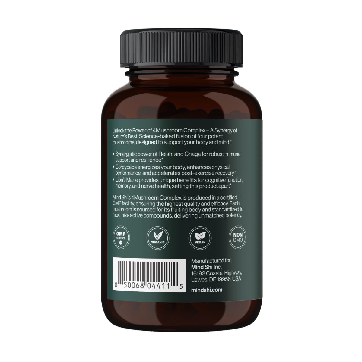 4Mushroom Complex 1000 mg - 60 vegcaps - Зображення 3