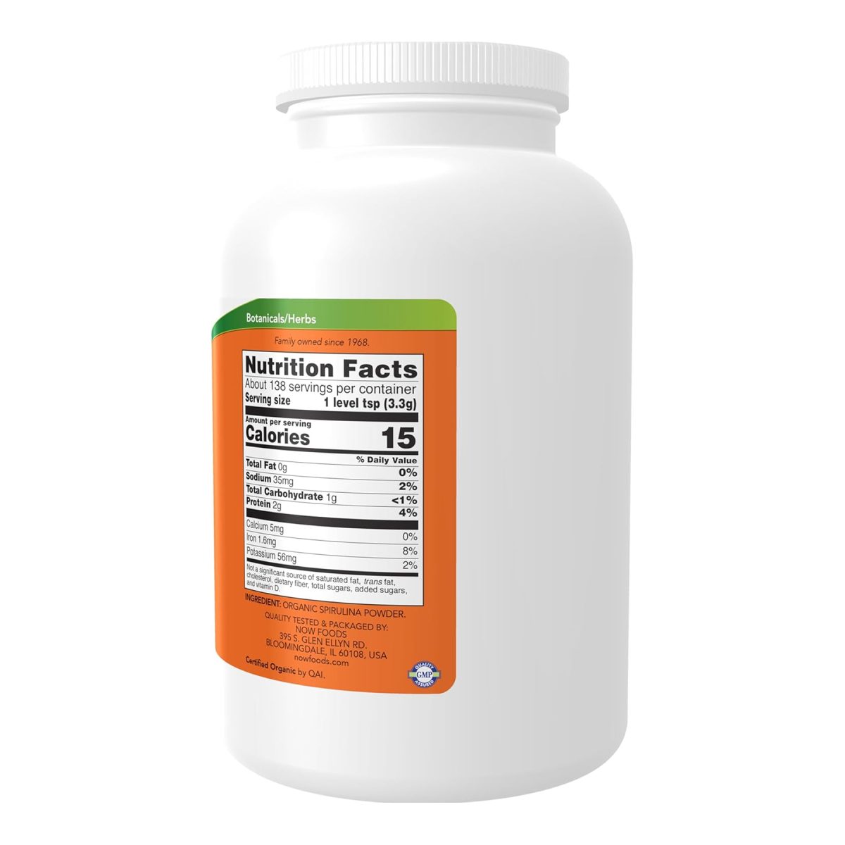 Spirulina Powder - 454g - Зображення 2