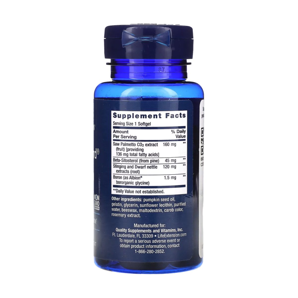 PalmettoGuard® Saw Palmetto/Nettle Root Formula with Beta-Sitosterol - 60 softgels - Зображення 2