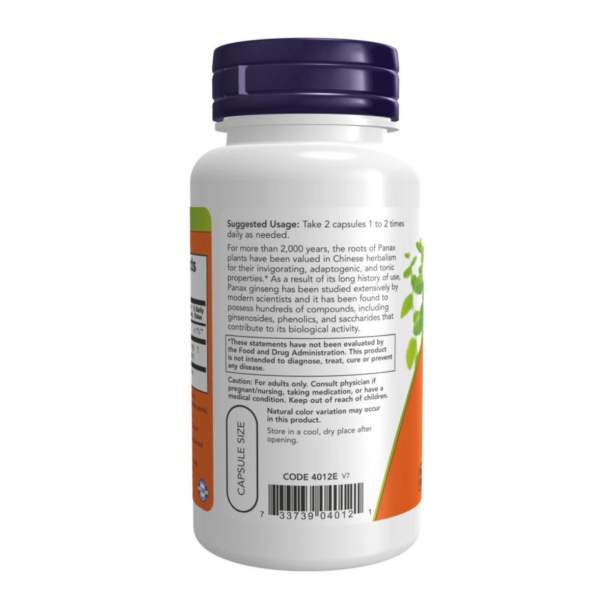 Panax Ginseng 500mg - 250 vcaps - Зображення 3