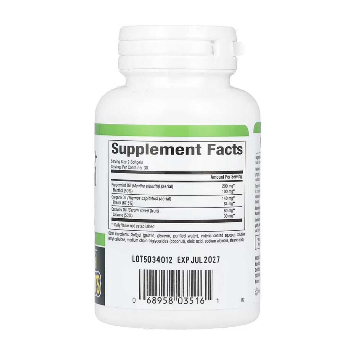 Peppermint+Oregano Oil Complex - 60 softgels - Зображення 2