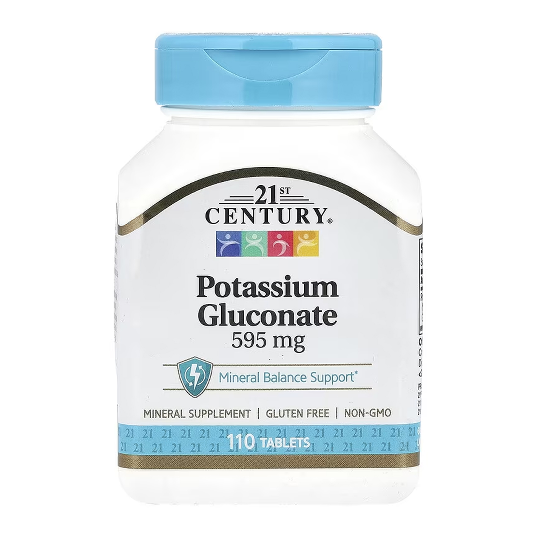 potassium-gluconate-595-mg-110-tabs-22918238354580_3e2dcac97f Potassium Gluconate 595 mg - 110 tabs - Зображення 1
