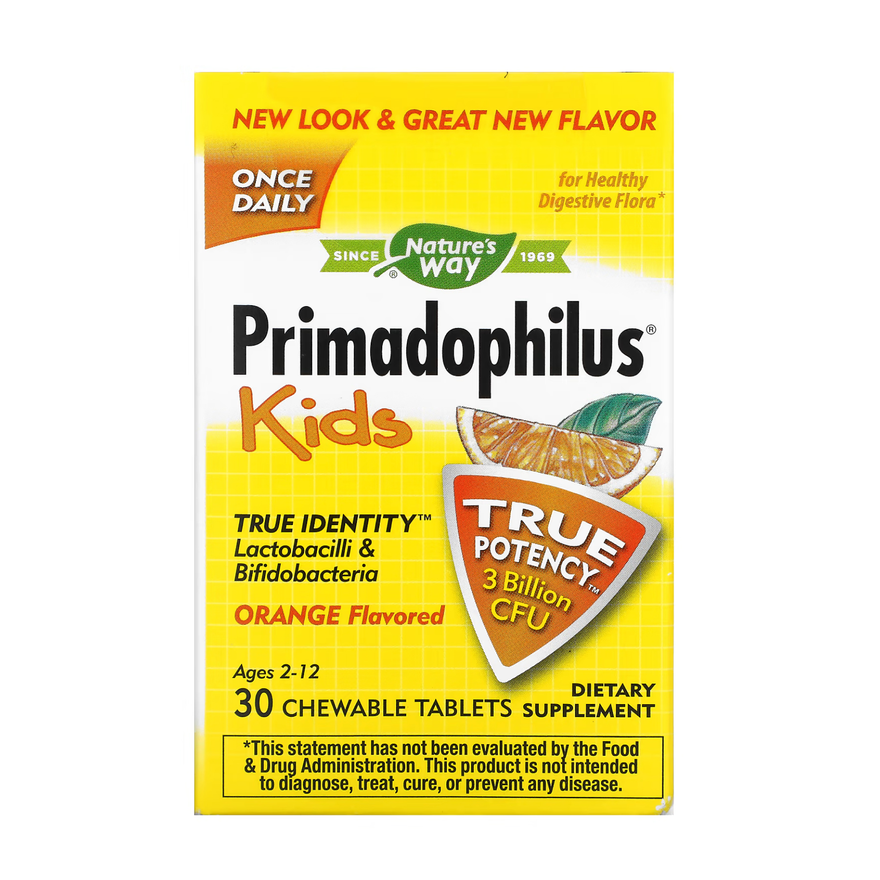 primadophilus-orange-30-chew-tabs-18530612365487_eacd17ed00 Kids Primadophilus - 30 tabs Orange - Зображення 1