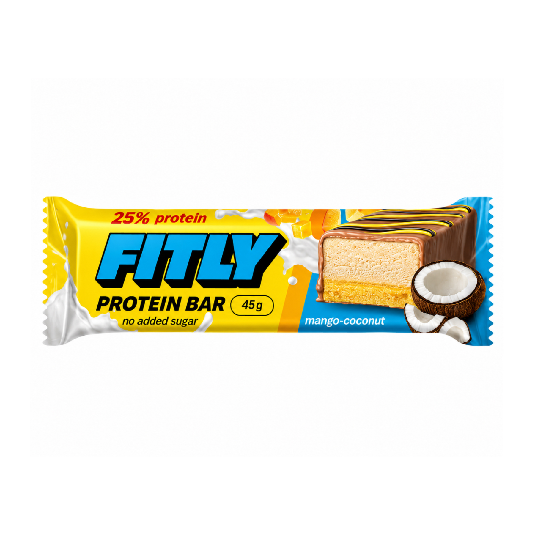 protein-bar-12x45g-mango-coconut-64111864093716_f5f9b30baf Protein Bar - 12x45g Mango Coconut - Зображення 1