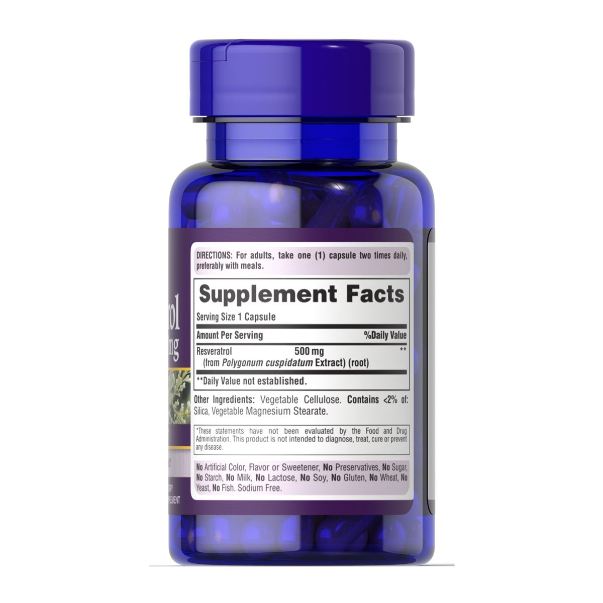 Resveratrol 500 mg - 30 caps - Зображення 2