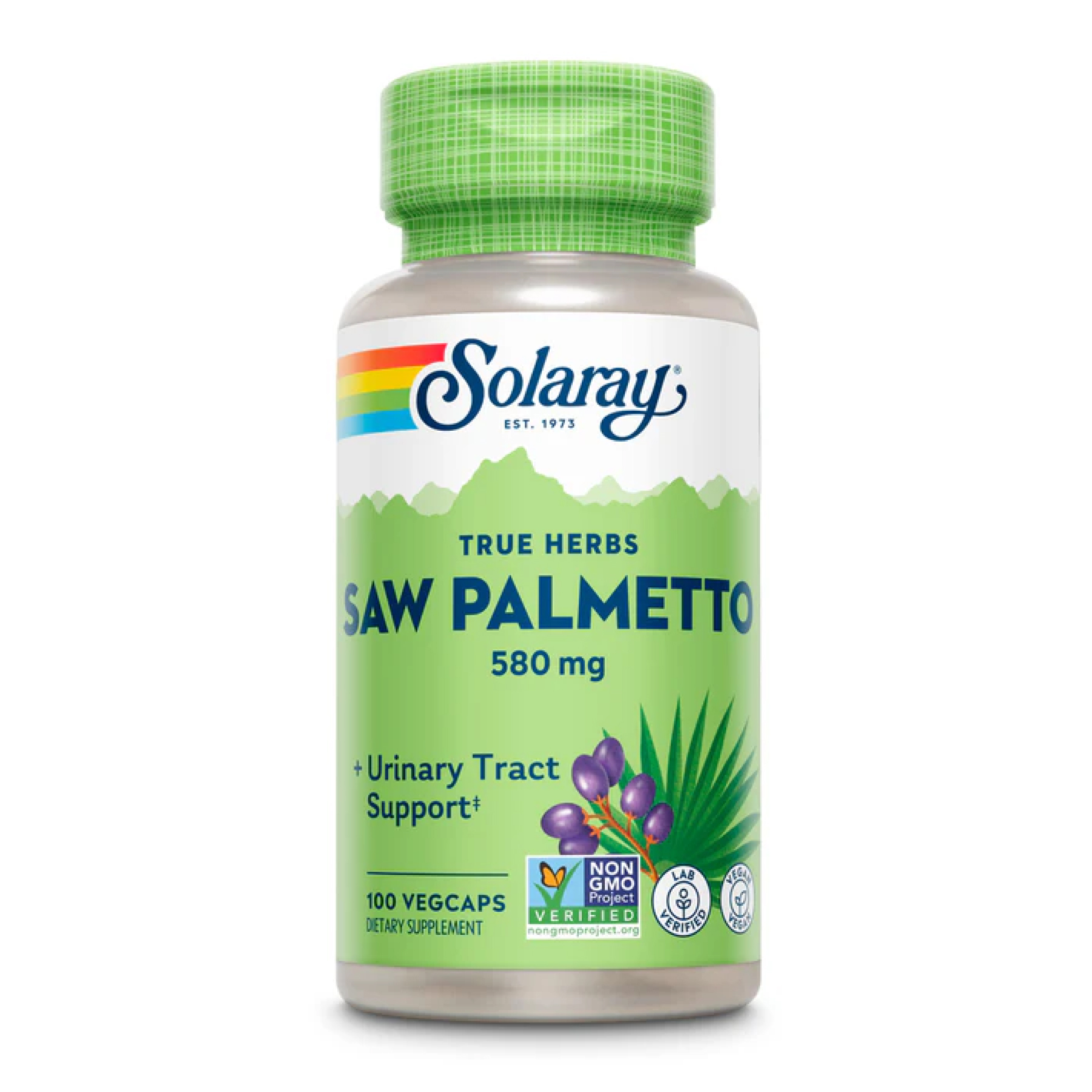 saw-palmetto-berry-580mg-100-vcaps-54128425506325_bdd3f22ef5 Saw Palmetto Berry 580mg - 100 vcaps - Зображення 1