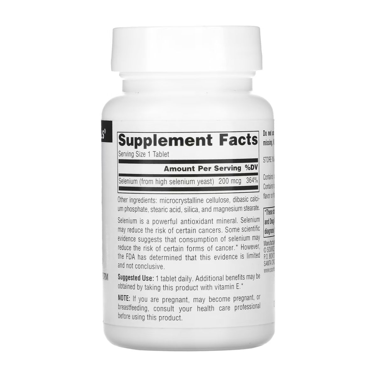 Selenium 200mcg - 60 tabs - Зображення 2